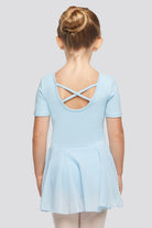 short skirted leotards blue back view