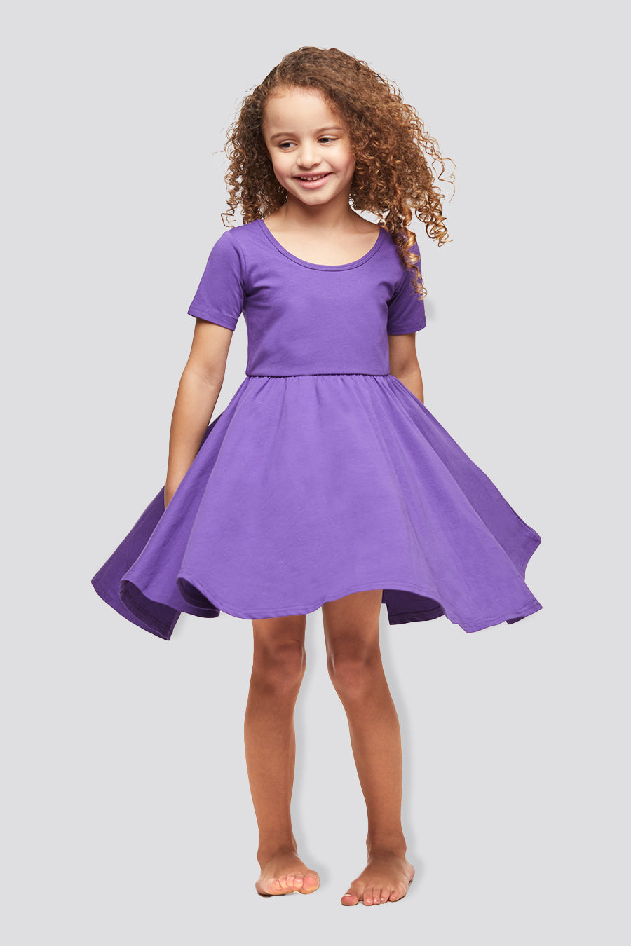 Purple a line dress