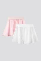 ballet skirt wrap Pink + White