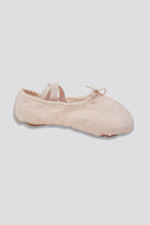 Women pink ballet shoes side view