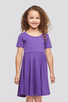 Front view for purple dress