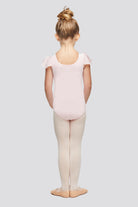 pink ballet leotards for girls, back view