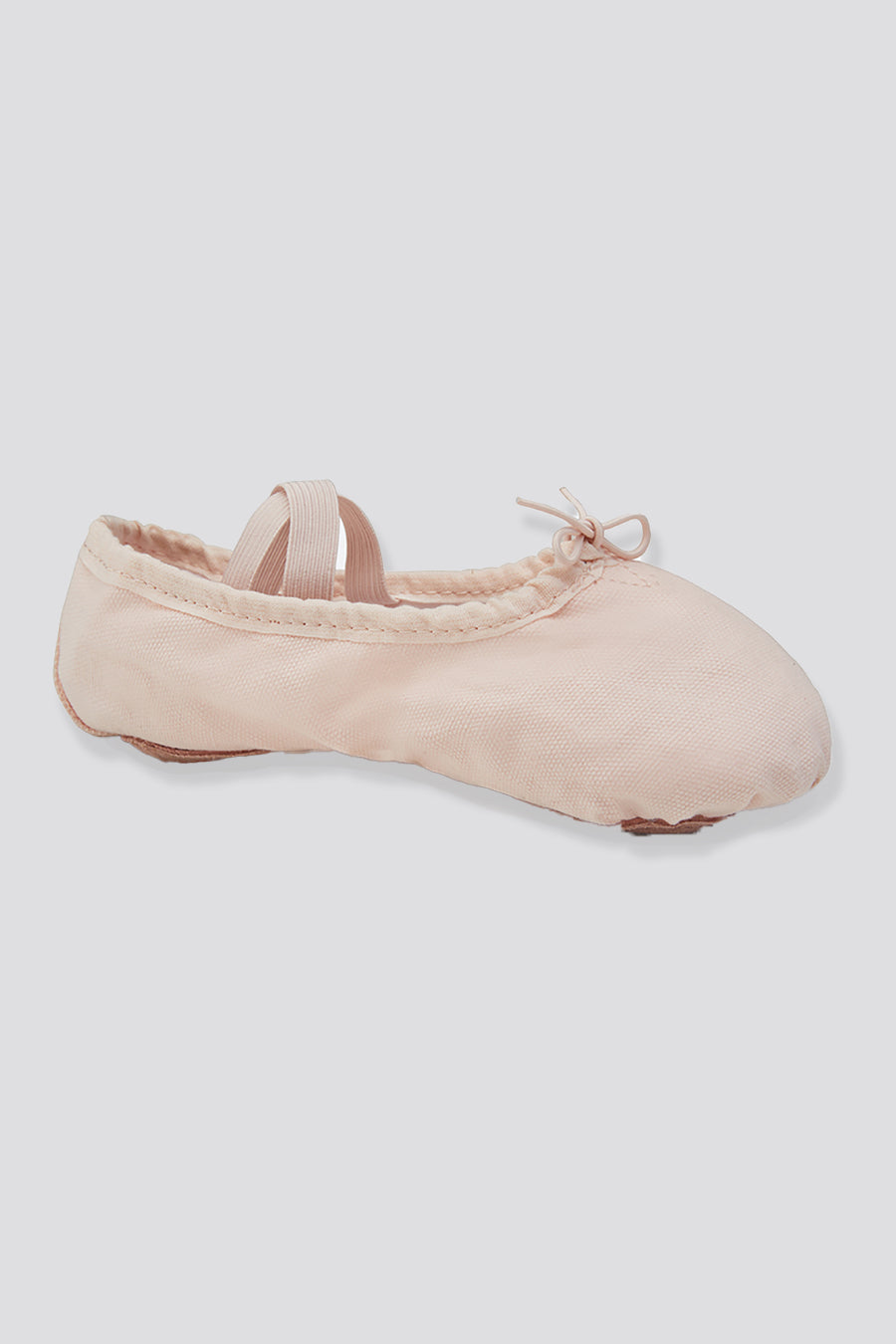 Canvas ballet flats pink side view