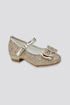 sparkly mary janes gold side view