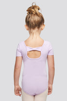 leotard short sleeve Lavender back view