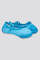 Blue kids ballet shoes