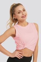 womens sleeves workout tops pink 