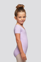 leotard short sleeve Lavender side view