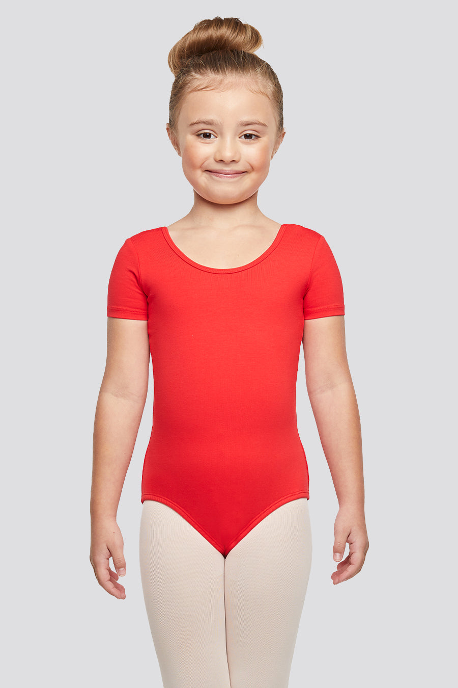 leotard short sleeve Red