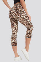 capri leggings Leopard back view