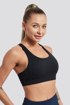 racerback sports bra Black