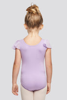 Purple ballet leotards for girls ,back view