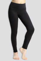 Girls Athletic Pants Black Front