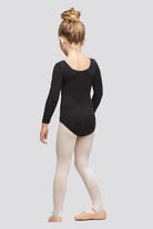 black long sleeve leotard back view