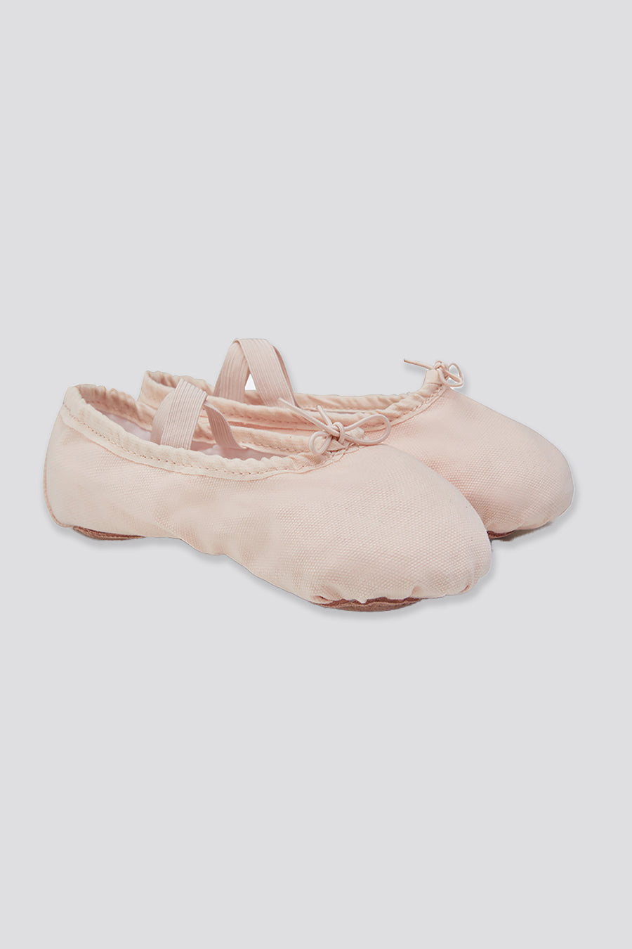 Canvas ballet flats pink side view