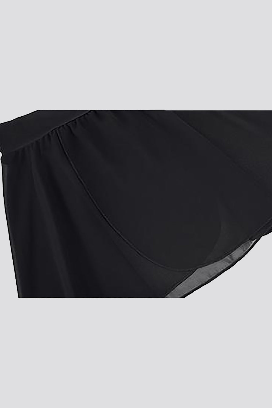 ballet skirt black front view