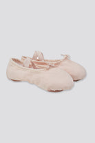 Canvas ballet flats ballet pink side view