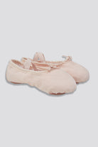 Women canvas ballet shoes Pink side view