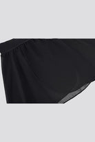 ballet wrap skirt black front view