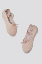 Canvas ballet flats pink side view