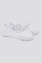 Canvas ballet shoes white