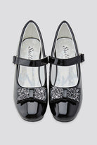 Black Mary jane shoes for girls top view