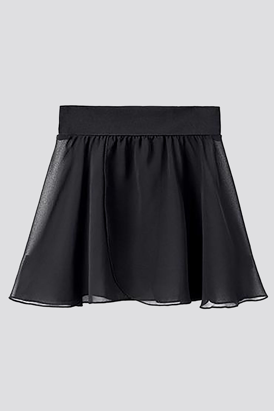 ballet wrap skirt black pull on