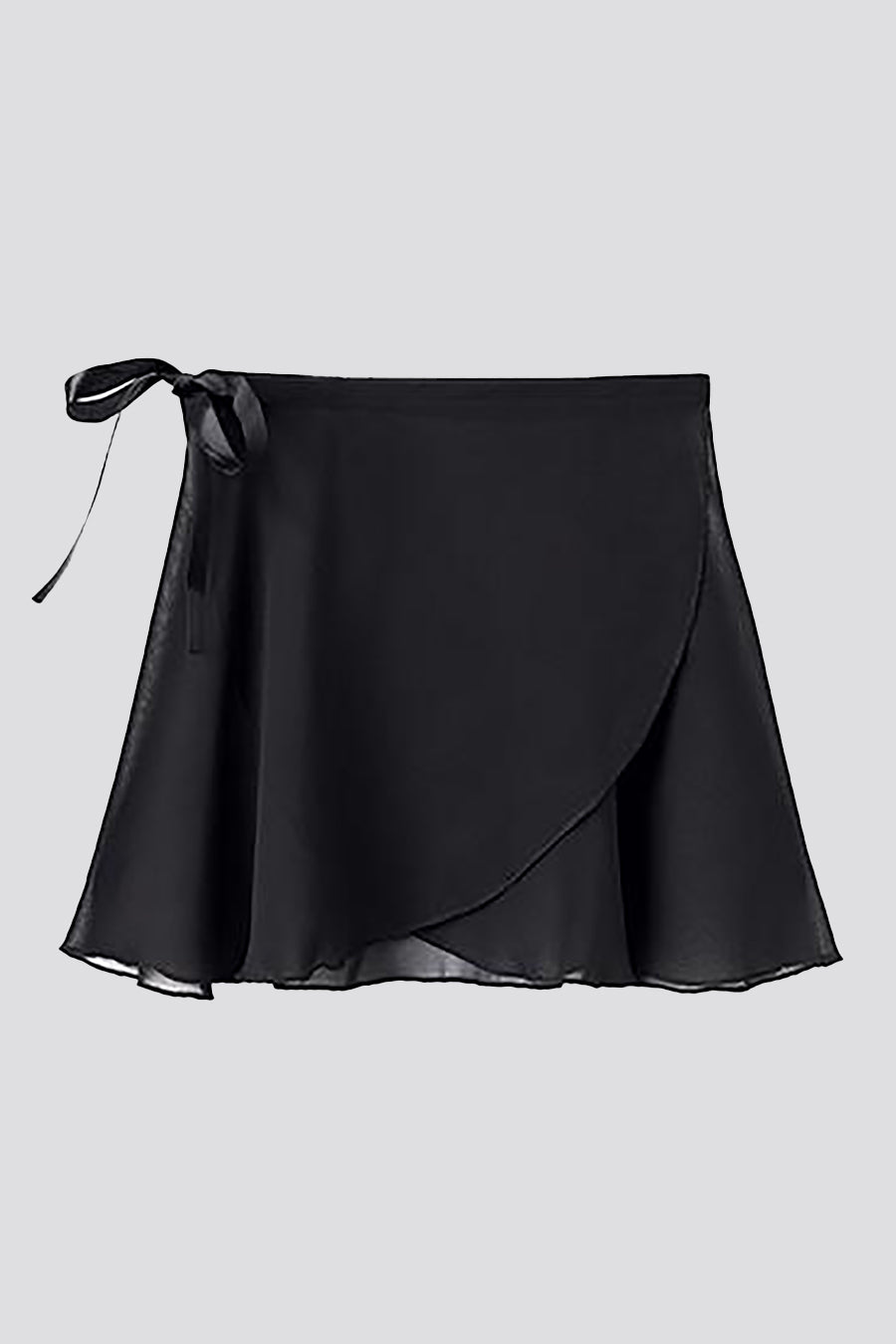 black chiffon skirt