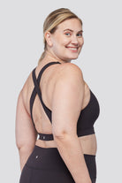 Effortless Cross Back Sports Bras black side