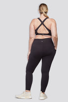 Effortless Cross Back Sports Bras black back