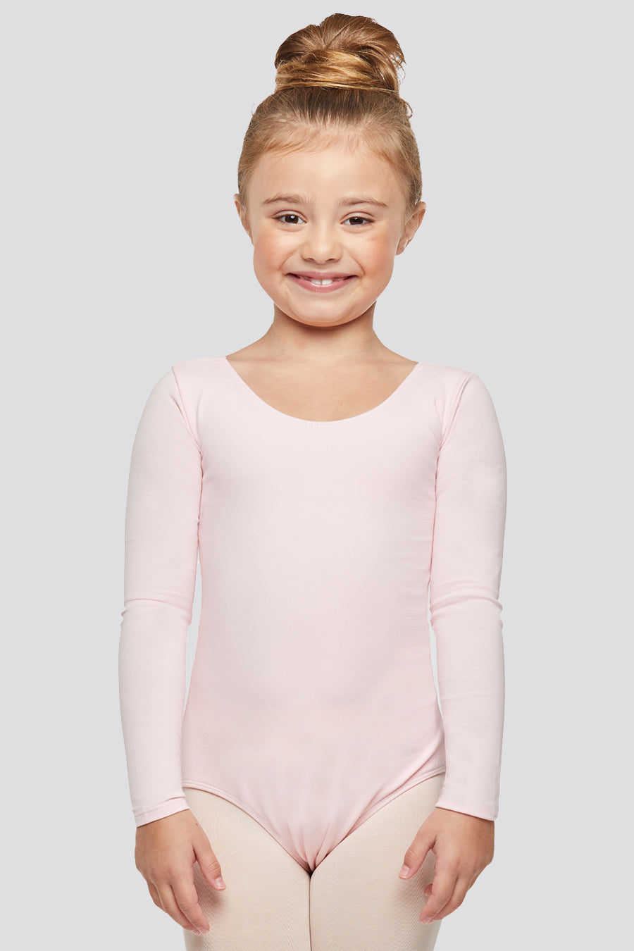 Ballet Pink long sleeve leotard 