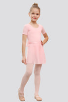 Front view pink leotards for toddlers