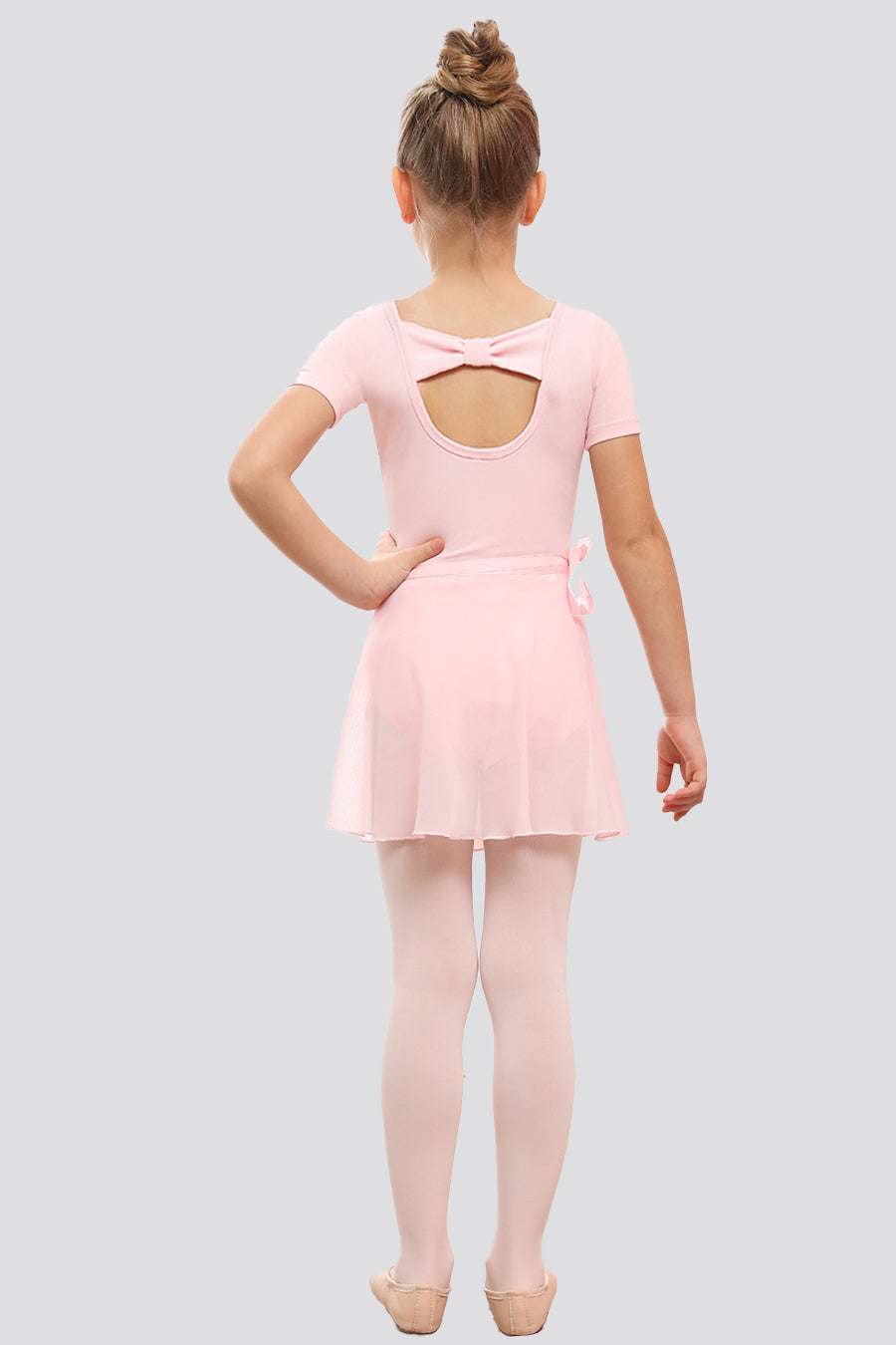 Back view pink leotards for toddlers