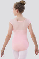 Cap Sleeve Leotard pink back