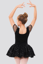 Back view black ballet dress