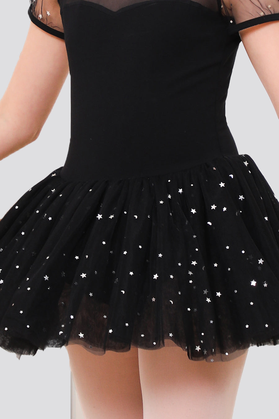 Outfit detail black ballet dress