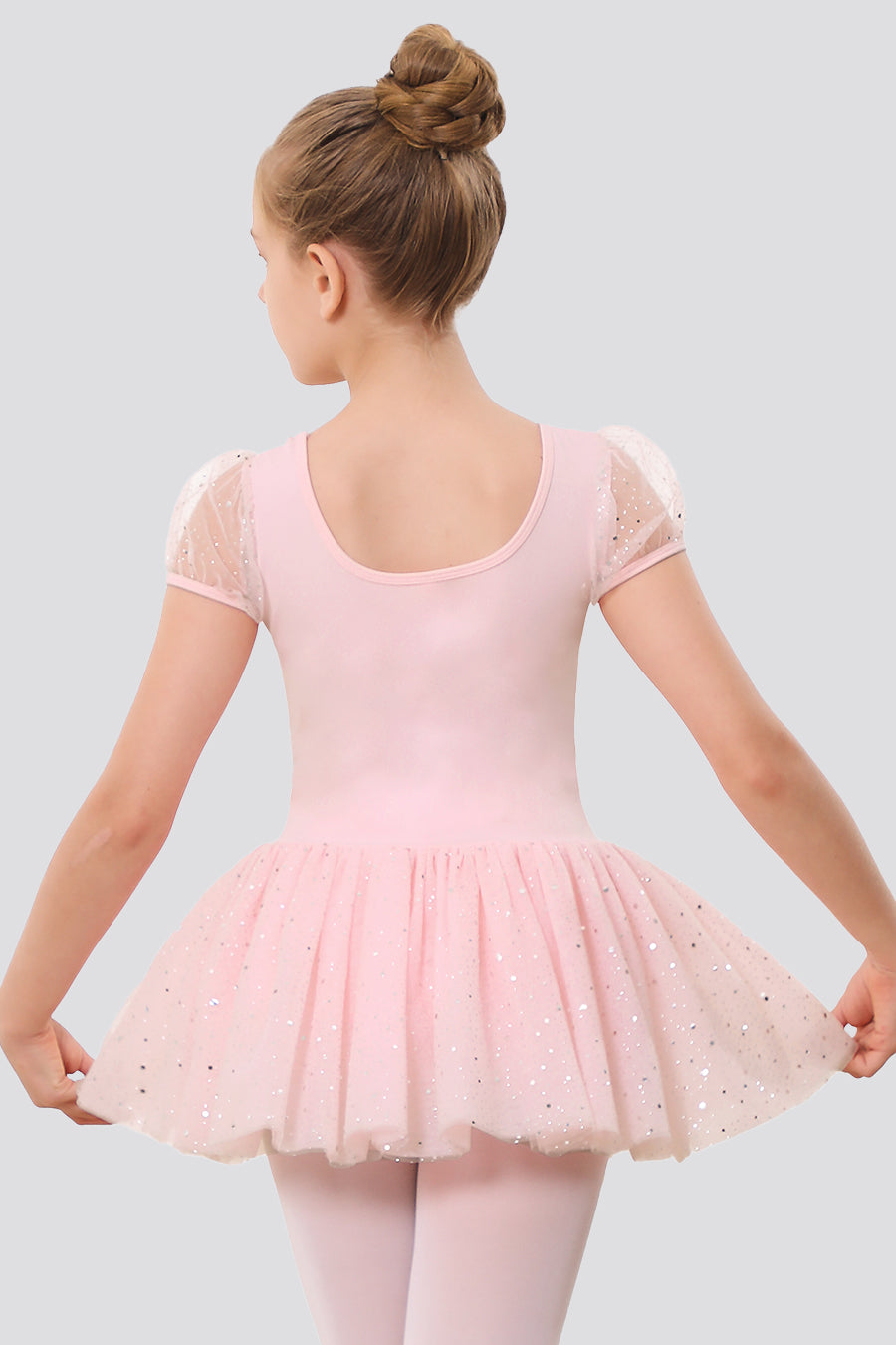 Back view pink ballet dress