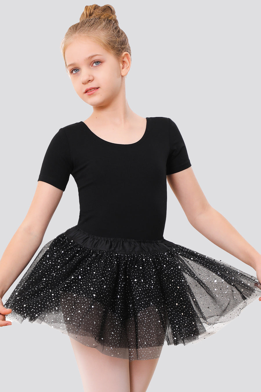 Front view black tutu skirt 