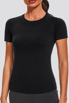 black yoga clothes front view