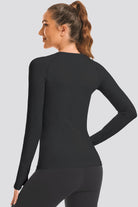 Seamless Long Sleeve black back