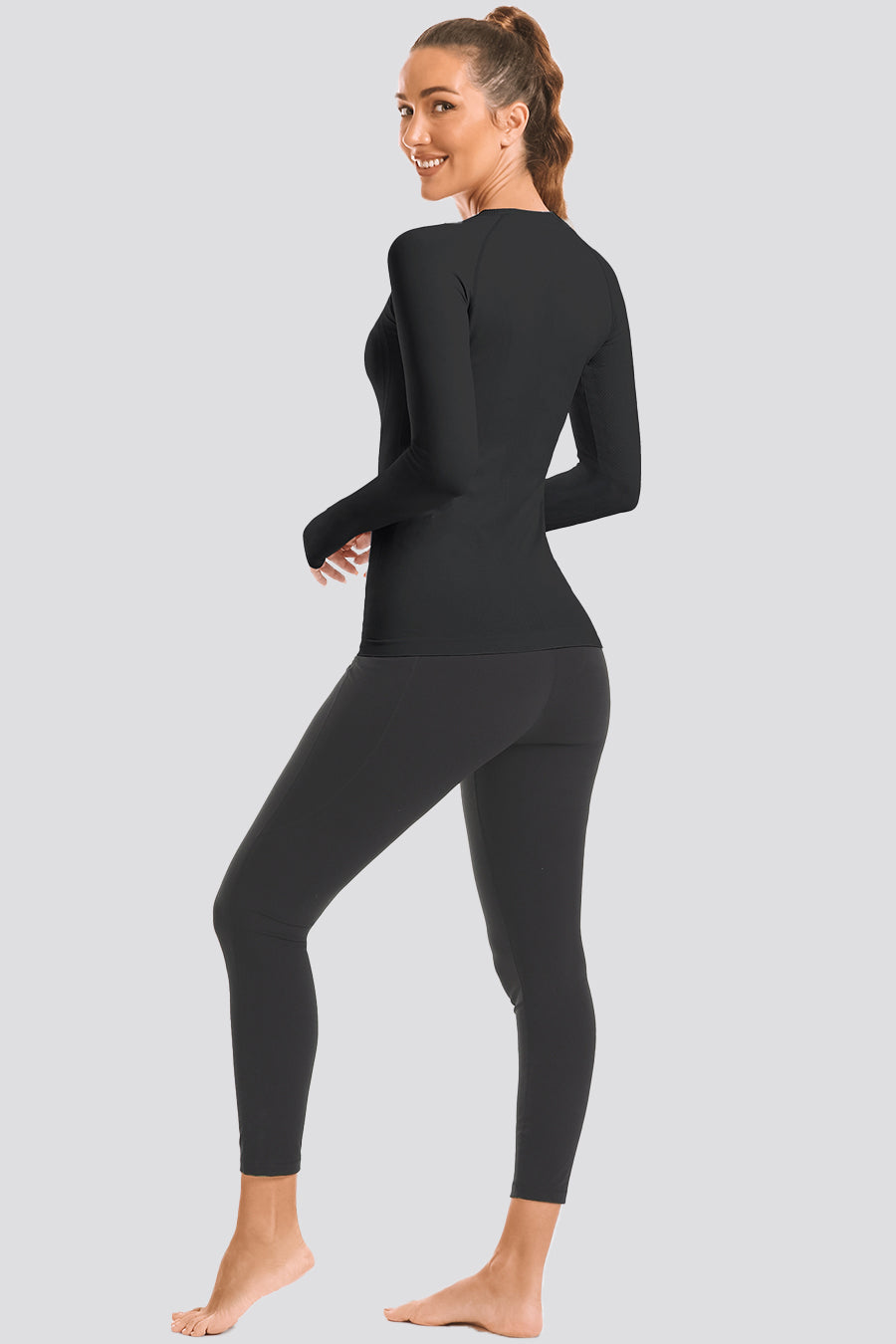 Seamless Long Sleeve black side