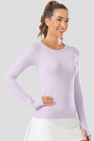 Seamless Long Sleeve Light Purple side