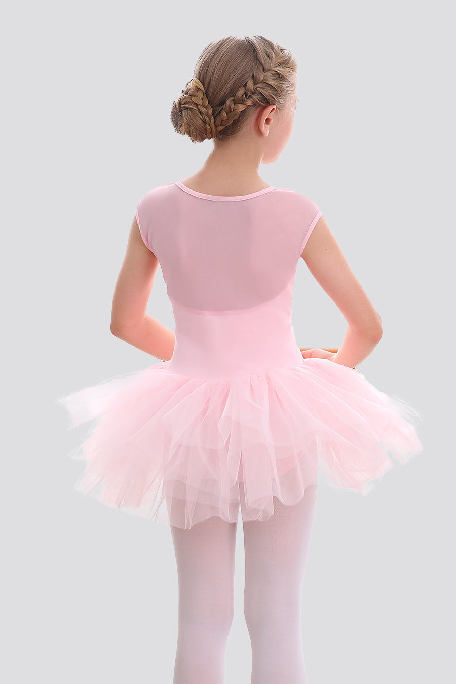 Ballet Pink tutu dresses for girls back view 