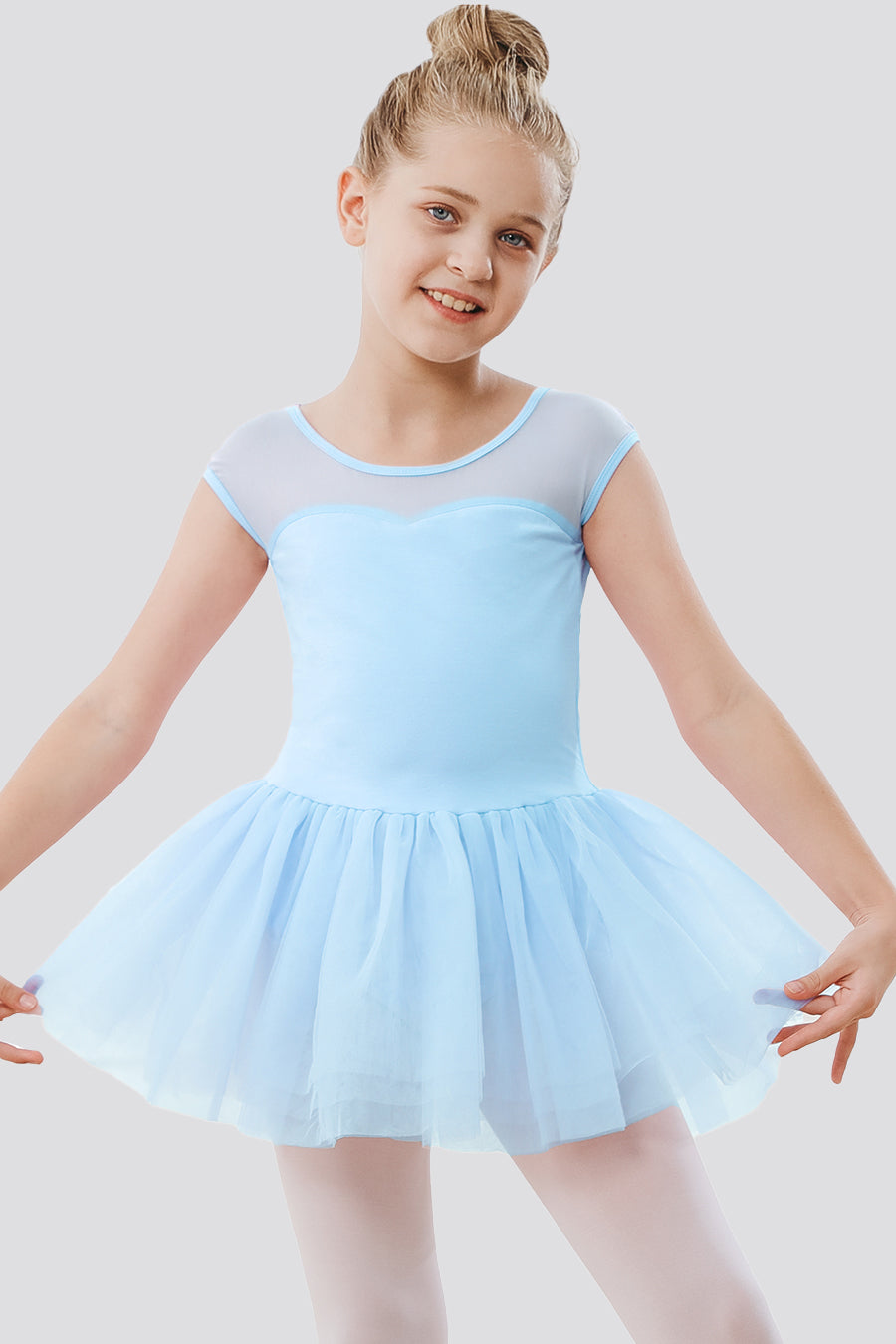 Blue tutu dresses for girls front view