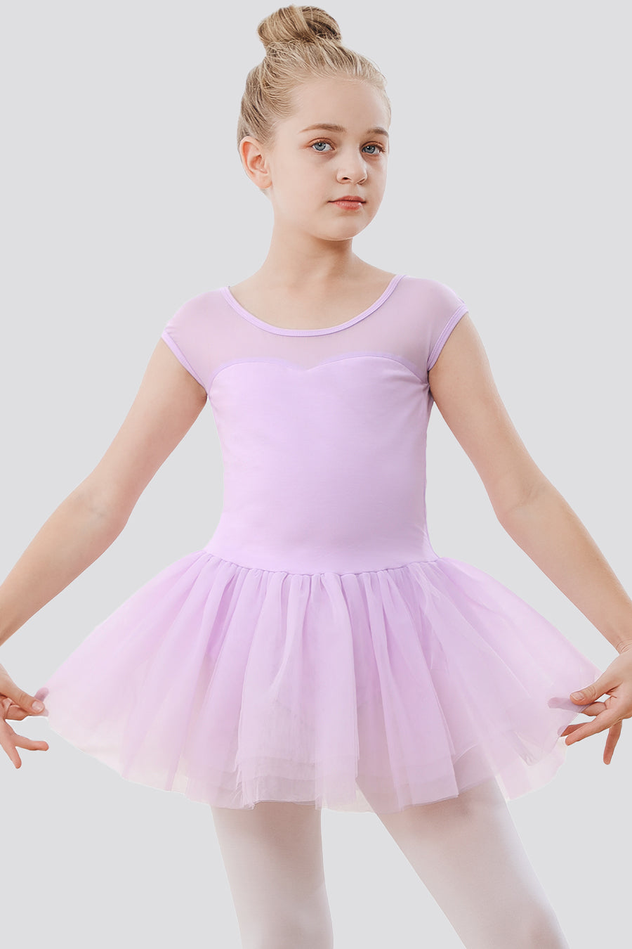 Ballet Pink tutu dresses for girls front view