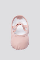 Toddler ballet shoes pink front view