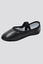 elastic strap black ballet shoes 