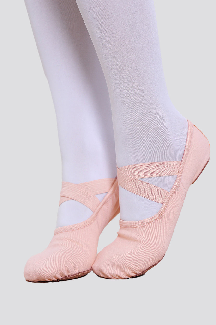 Ballet Pink ballerina shoes for girls side view 