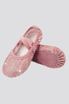 Rose Glitter Shoes Front View