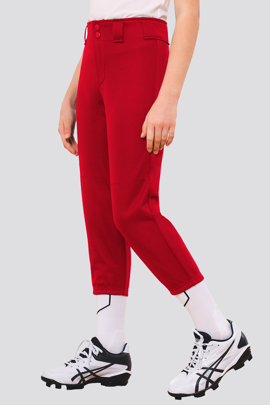 Girls softball pants red